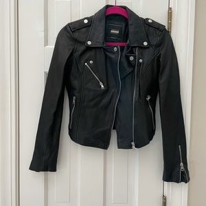 Brand new w/out tags leather biker jacket